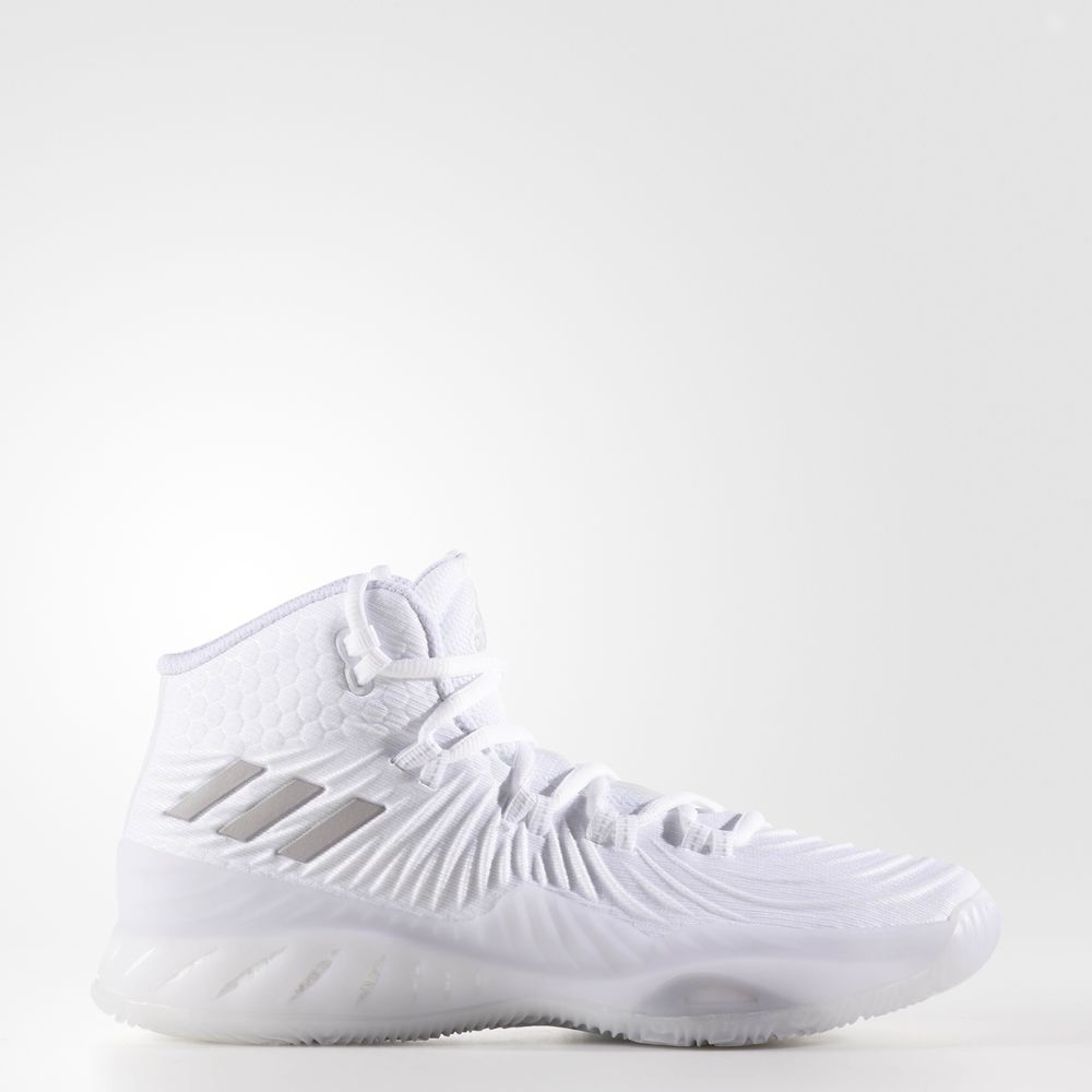 Adidas Crazy Explosive 2017 - παπουτσια μπασκετ για αγορια - Ασπρα/Γκρι/Γκρι,Μέγεθος: EU 27 – 39 1/3